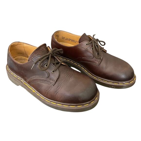 Dr. Martens Vintage Oxford Brown Leather Shoes US Women’s 7 Made in England - Picture 1 of 9